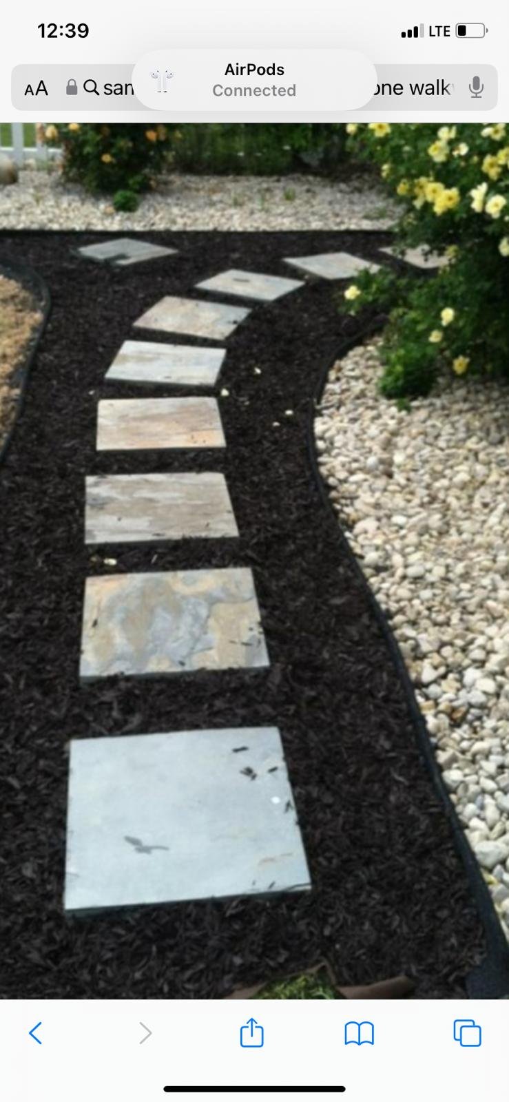 Professional mulch installation